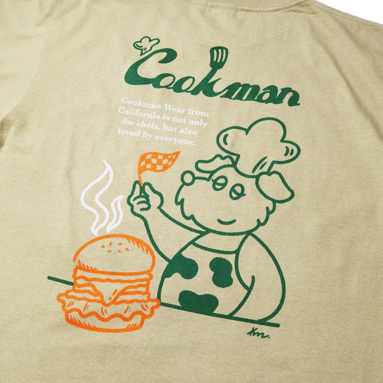 Cookman T-shirts - Kate Dog chef : Beige