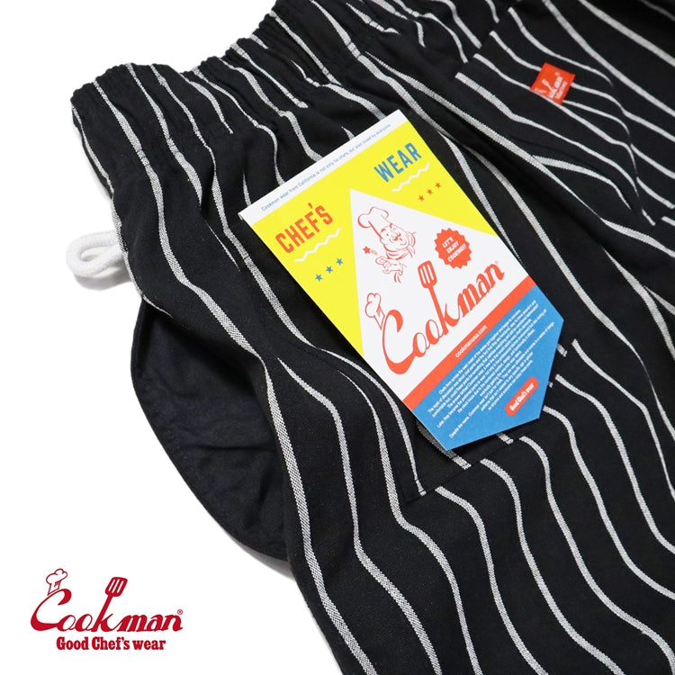 Cookman Chef Pants - Duck Canvas Stripe : Black