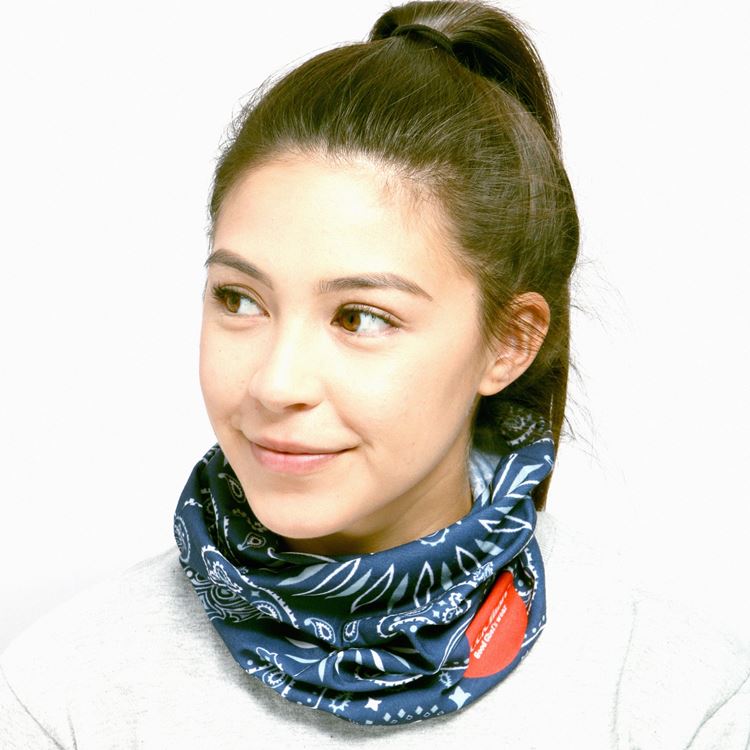 Cookman Chef's Scarf - Paisley : Navy