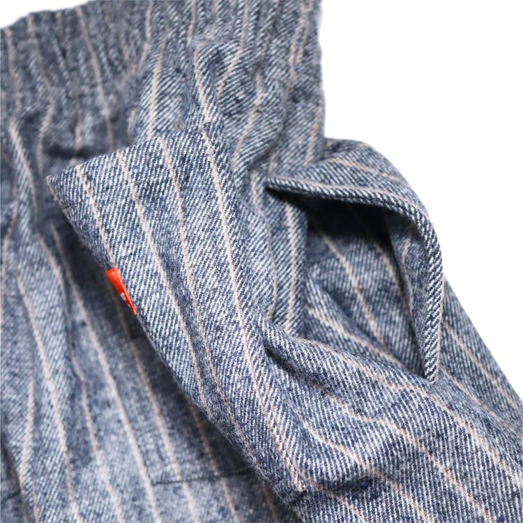 Cookman Chef Pants - Wool Mix Stripe : Light Gray