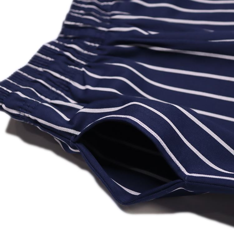 Cookman Wide Chef Pants - Stripe : Navy