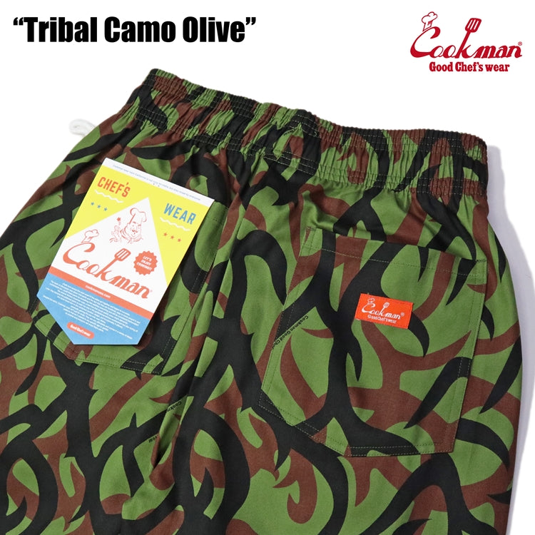 Cookman Chef Pants - Tribal Camo : Olive