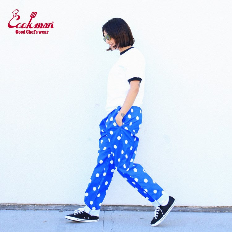 Cookman Chef Pants - Dots : Blue