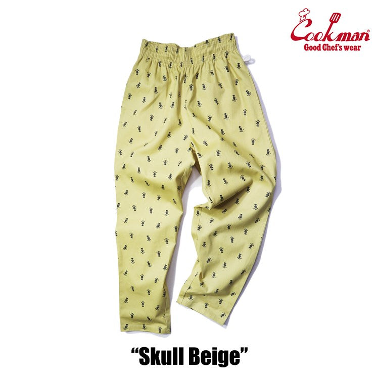 Cookman Chef Pants - Skull : Beige