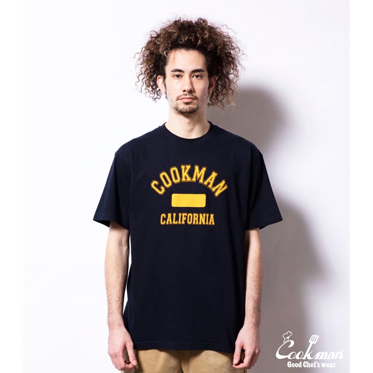 Cookman T-shirts - Flock Team Logo : Navy