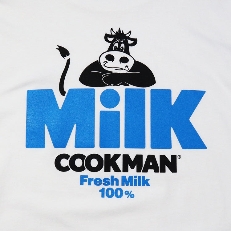 Cookman Long Sleeve T-shirts - Milk : White