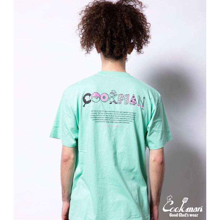 Cookman T-shirts -Kate Tasty Logo : Light Green