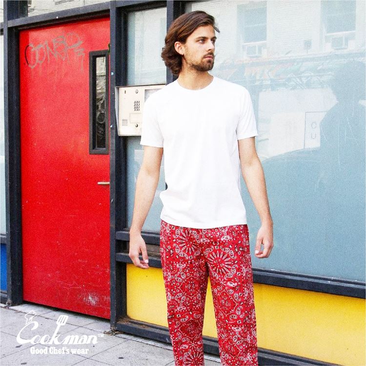 Cookman Chef Pants - Paisley : Red