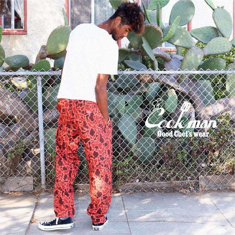 Cookman Chef Pants - Ripstop : Camo Red (Duck Hunter)