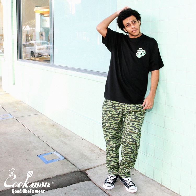 Cookman Chef Pants - Ripstop : Camo Green (Tiger)