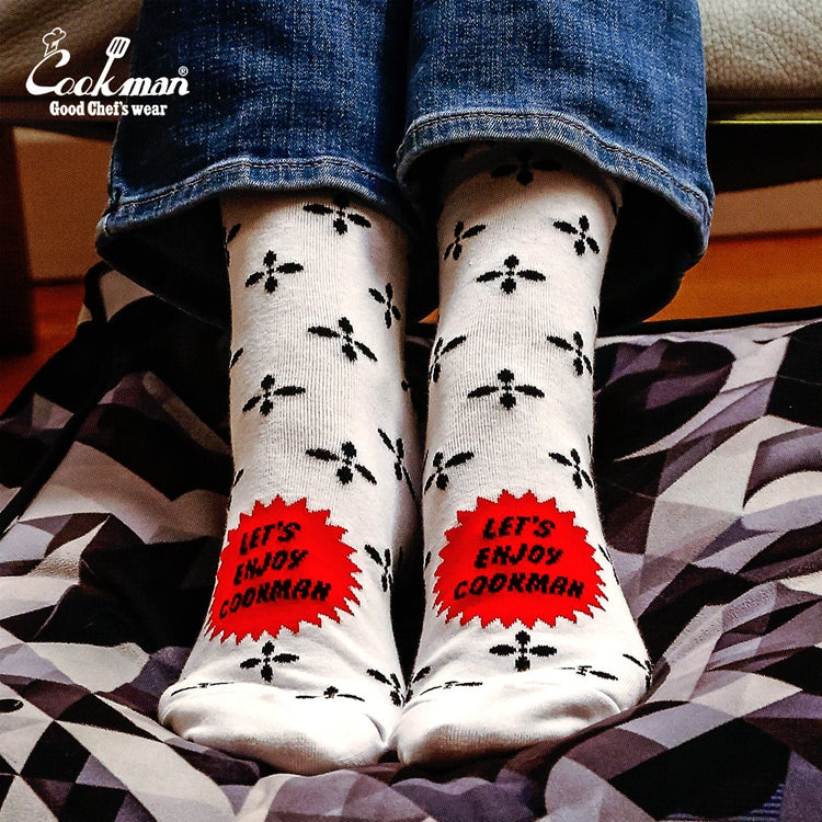 Cookman Crew Socks - Bandanna Cross : White