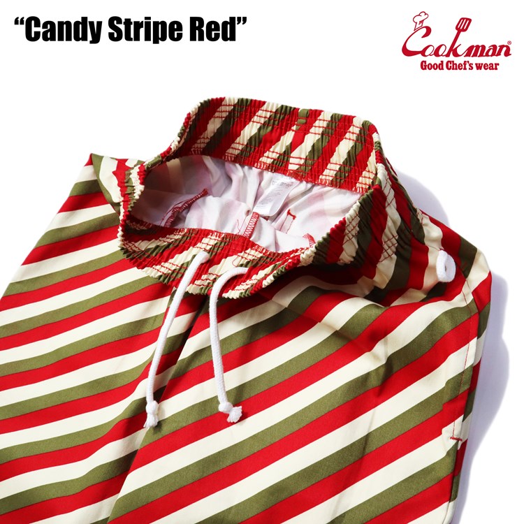 Cookman Chef Pants - Candy Stripe : Red