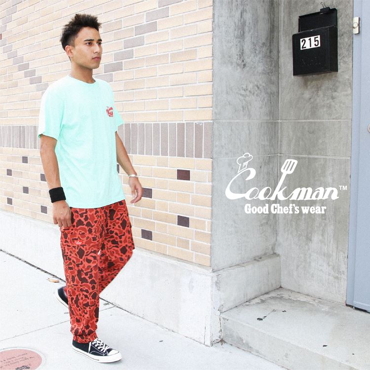 Cookman Chef Pants Cargo - Ripstop : Camo Red (Duck Hunter)