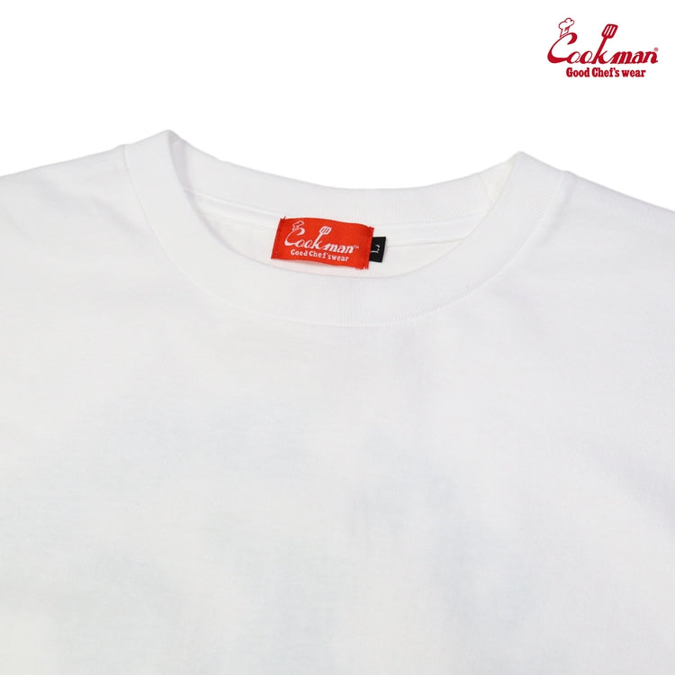 Cookman Long Sleeve T-shirts - Milk : White