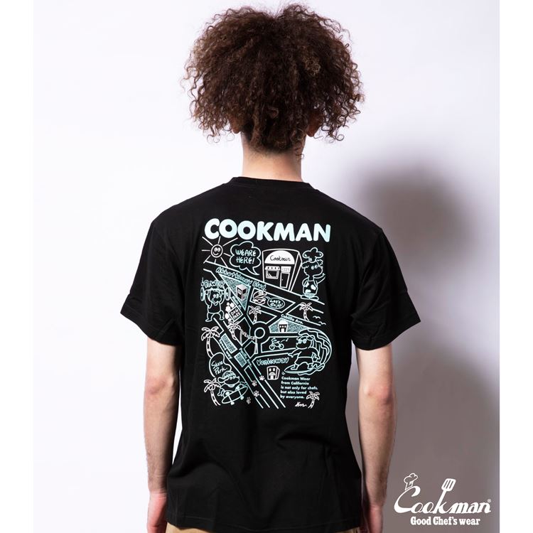 Cookman T-shirts -Kate Venicebeach map : Black