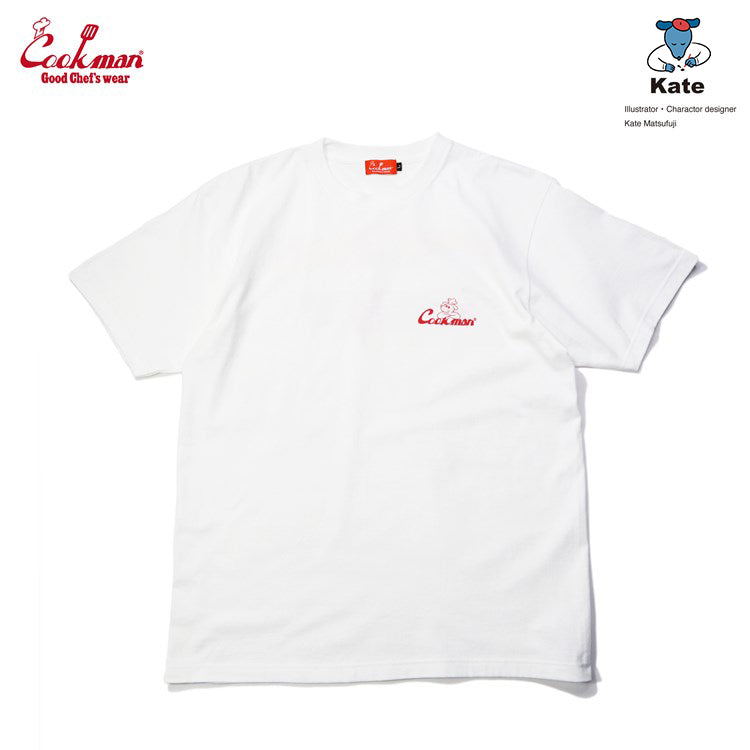 Cookman T-shirts -Kate Tasty Logo : White