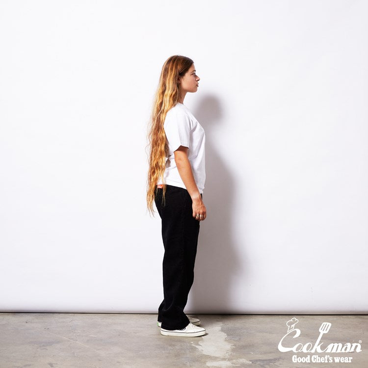 Cookman Chef Pants Semiwide- Corduroy : Black