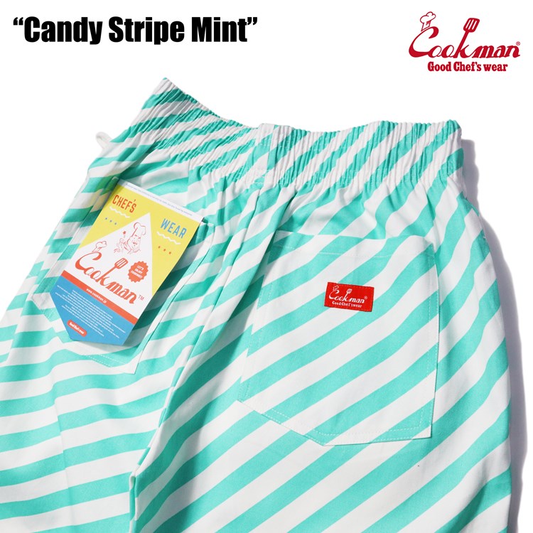 Cookman Chef Pants - Candy Stripe : Mint