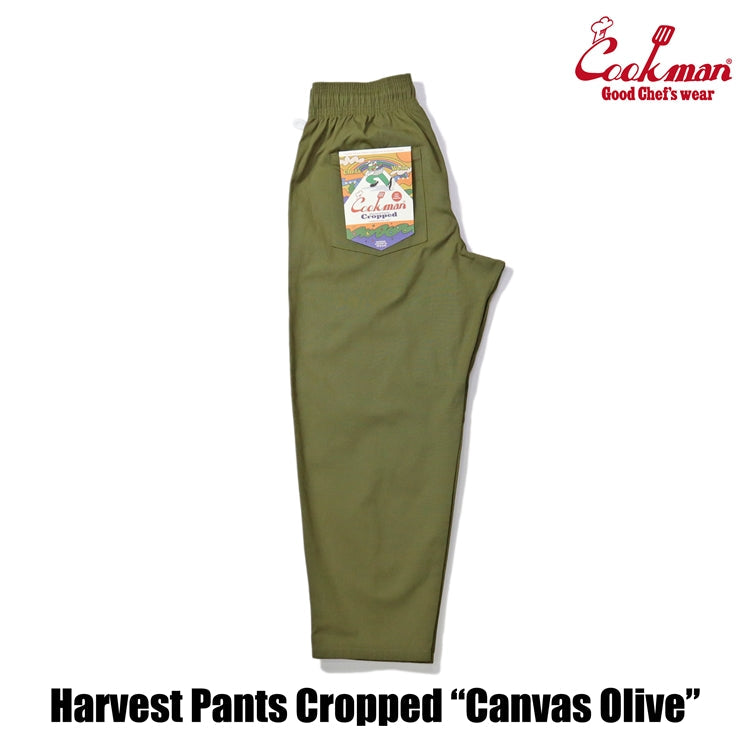 Cookman Harvest Pants Cropped Canvas - Olive