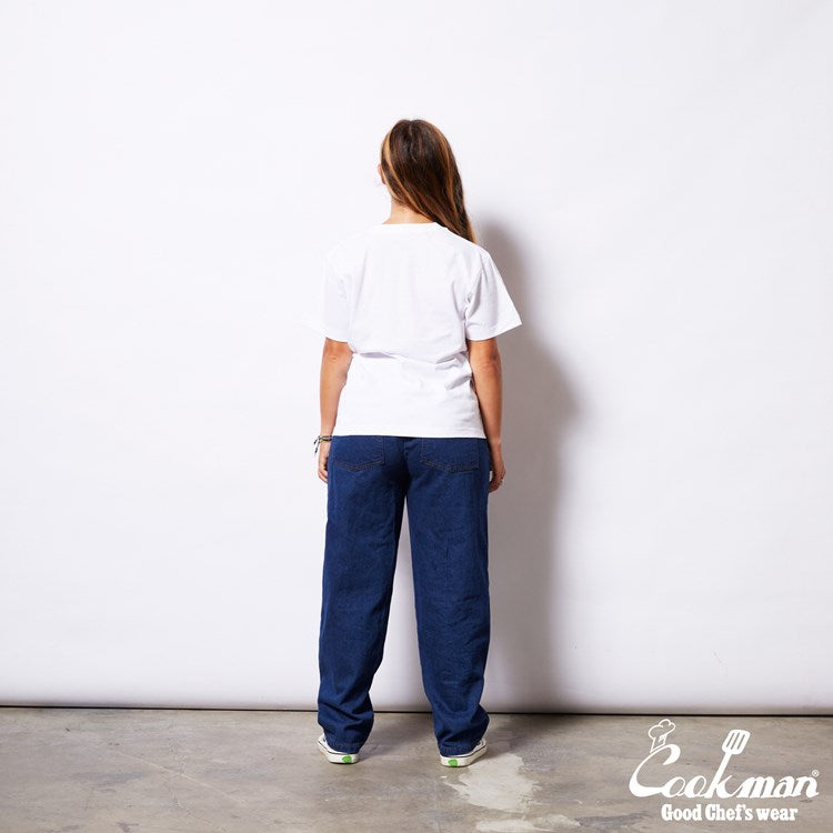 Cookman Chef Pants Semiwide- Denim : Navy