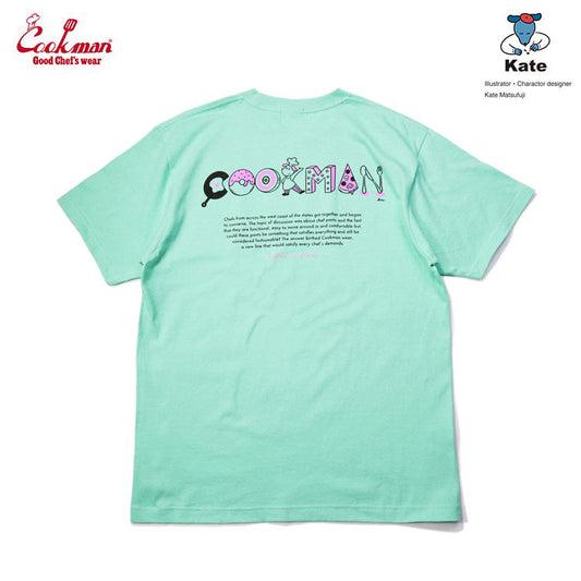 Cookman T-shirts -Kate Tasty Logo : Light Green