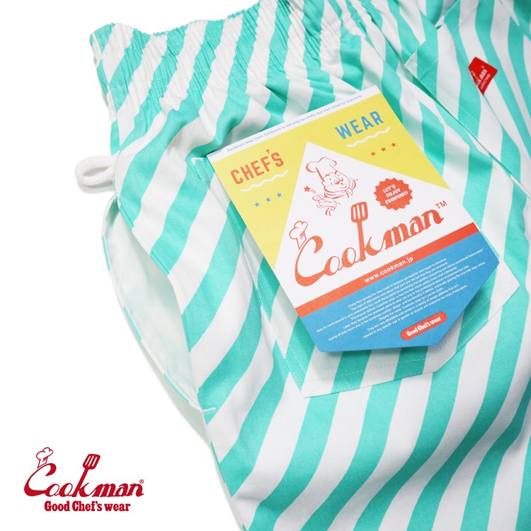 Cookman Chef Pants - Candy Stripe : Mint