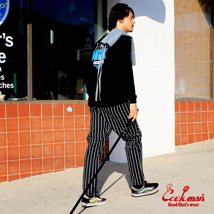 Cookman Chef Pants - Duck Canvas Stripe : Black