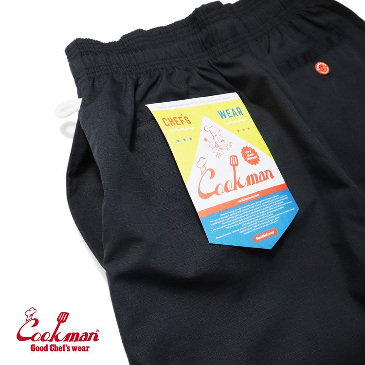 Cookman Chef Pants - Double Knee Ripstop : Black