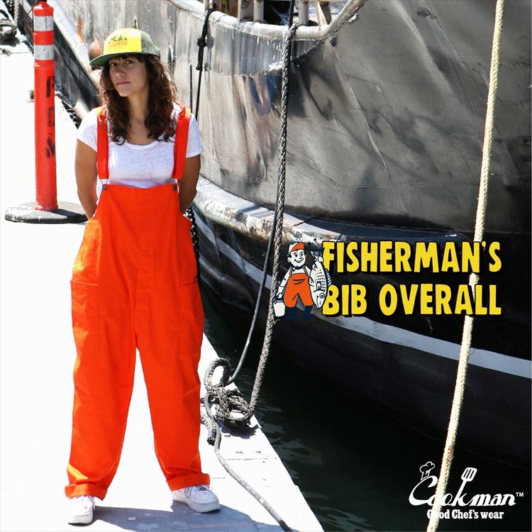 Cookman Fisherman's Bib Overall - Orange