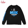 Cookman Long Sleeve T-shirts - Milk : Black