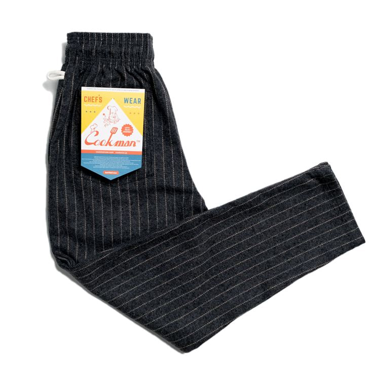 Cookman Chef Pants - Wool Mix Stripe : Gray