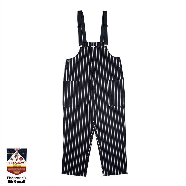 Cookman Fisherman's Bib Overall - Stripe : Black