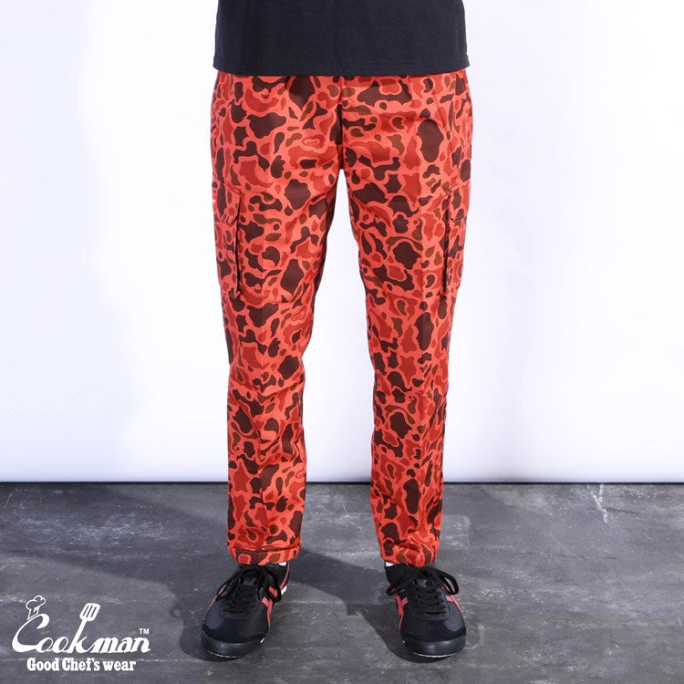 Cookman Chef Pants Cargo - Ripstop : Camo Red (Duck Hunter)