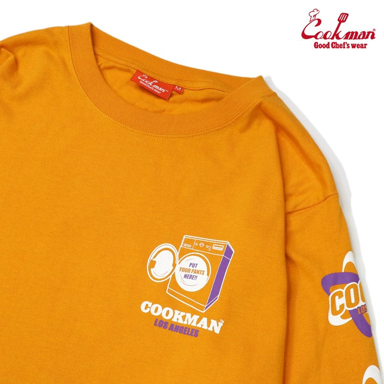 Cookman Long Sleeve T-shirts - Laundry : Orange