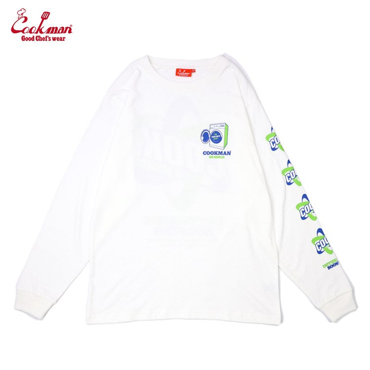 Cookman Long Sleeve T-shirts - Laundry : White