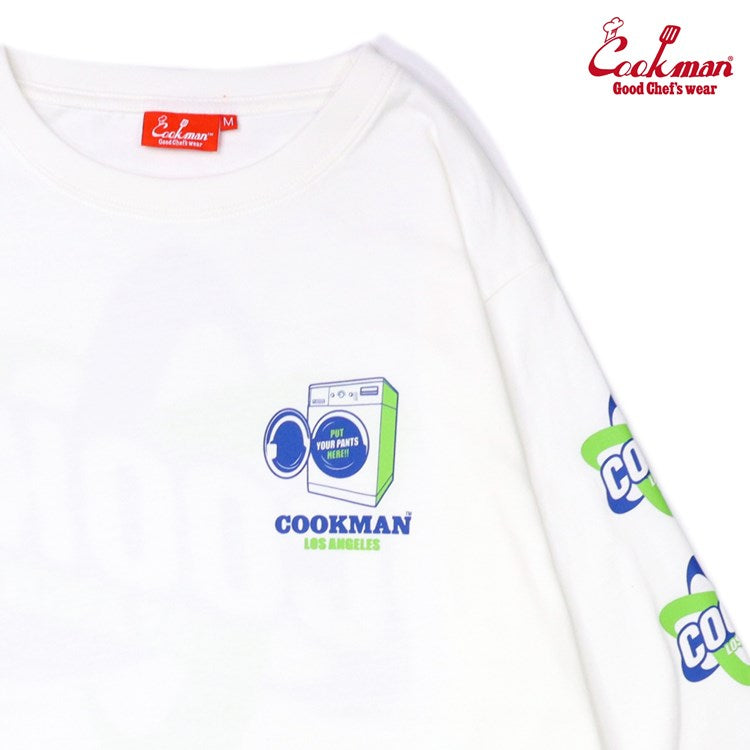 Cookman Long Sleeve T-shirts - Laundry : White