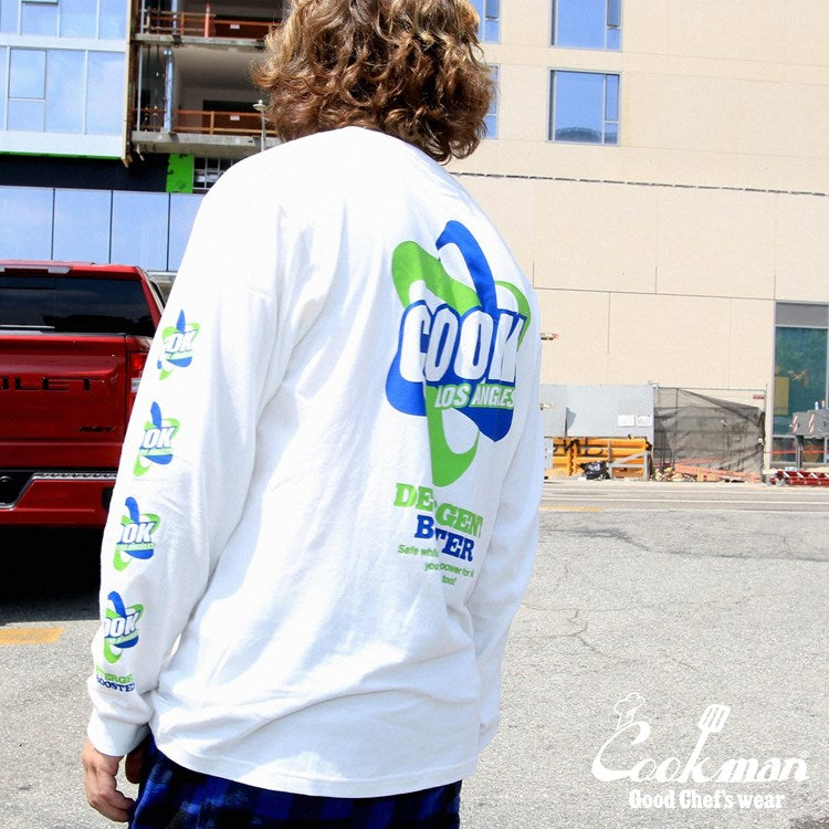 Cookman Long Sleeve T-shirts - Laundry : White