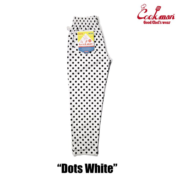 Cookman Chef Pants - Dots : White