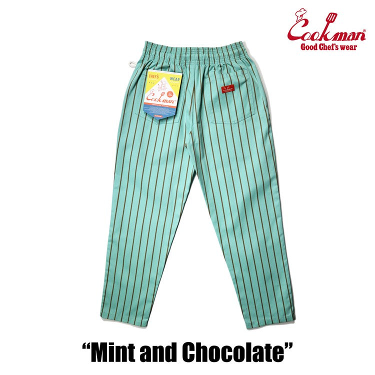 Cookman Chef Pants - Stripe : Mint x Chocolate