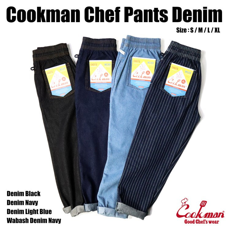 Cookman Chef Pants - Denim : Light Blue