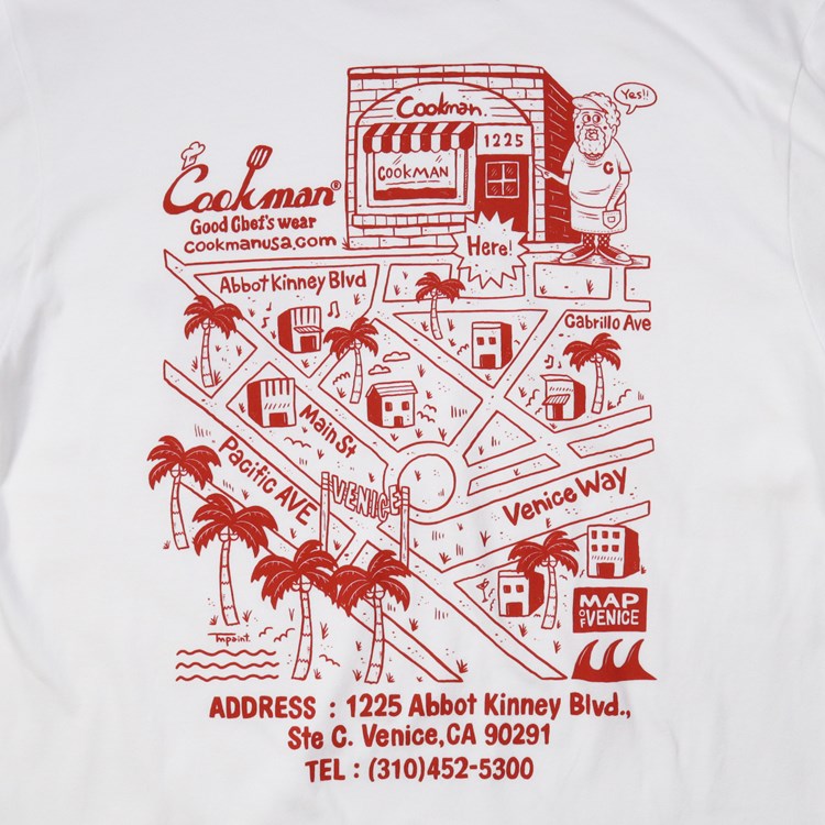 Cookman Long Sleeve T-shirts - TM Paint Abbot Kinney : White