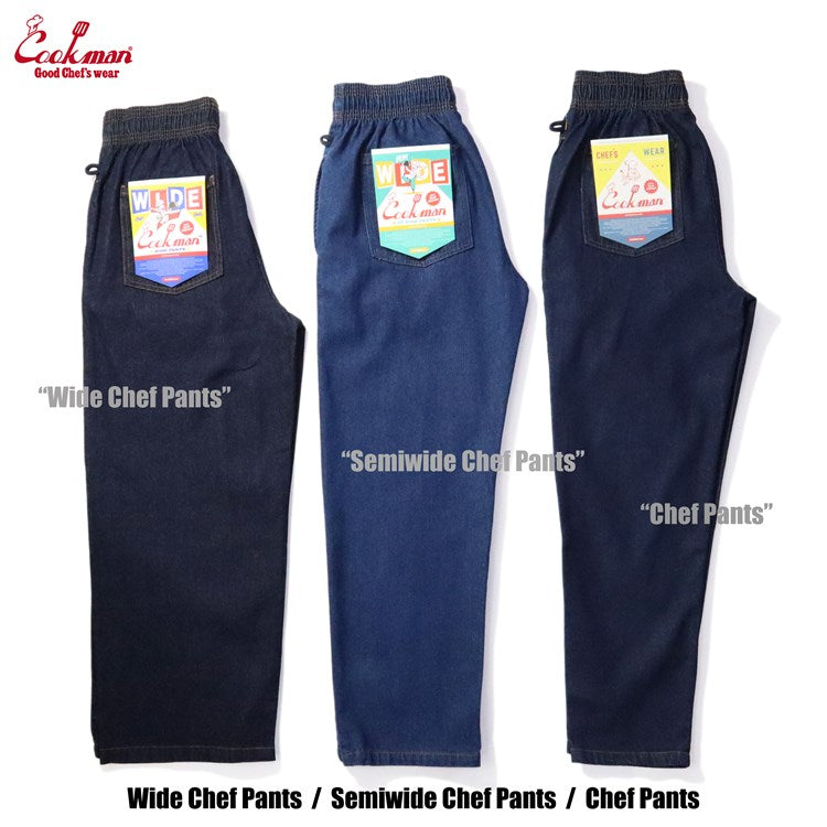 Cookman Chef Pants Semiwide- Corduroy : Black