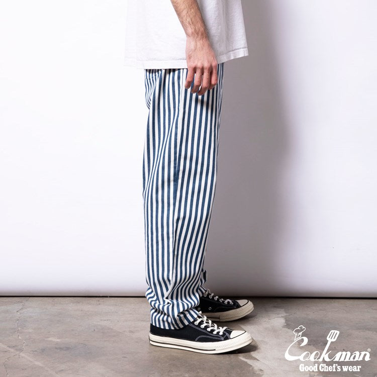 Cookman Chef Pants - Cabana Stripe : Blue