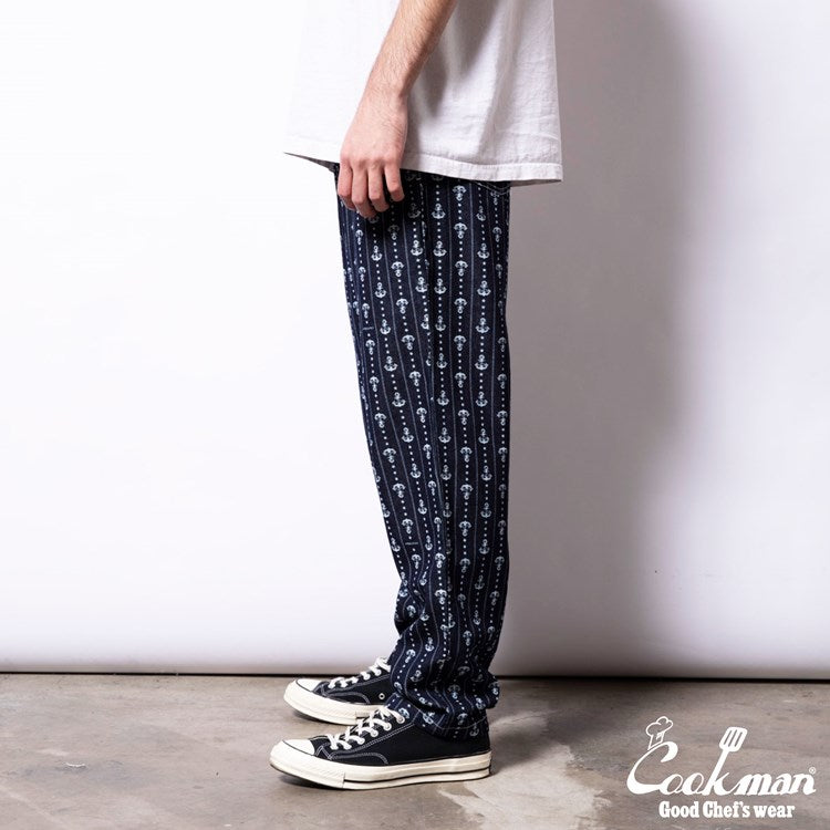 Cookman Chef Pants - Anchor Stripe Denim