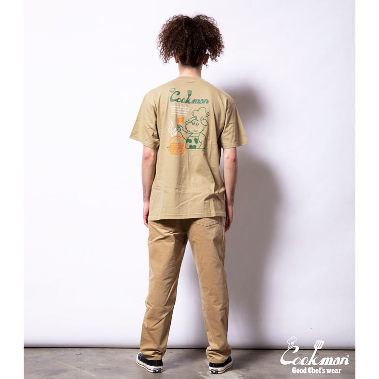 Cookman T-shirts - Kate Dog chef : Beige