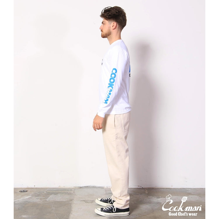 Cookman Long Sleeve T-shirts - Milk : White