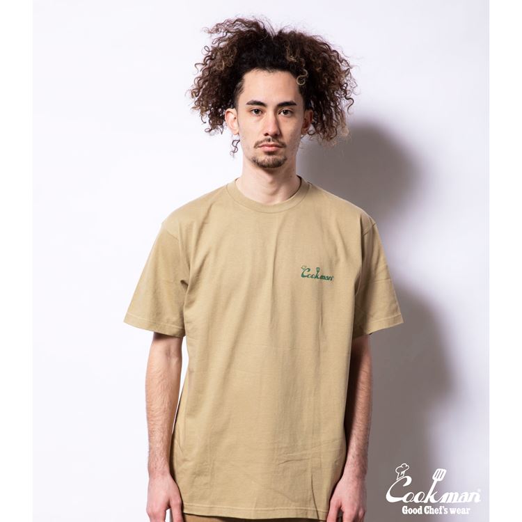 Cookman T-shirts - Kate Dog chef : Beige