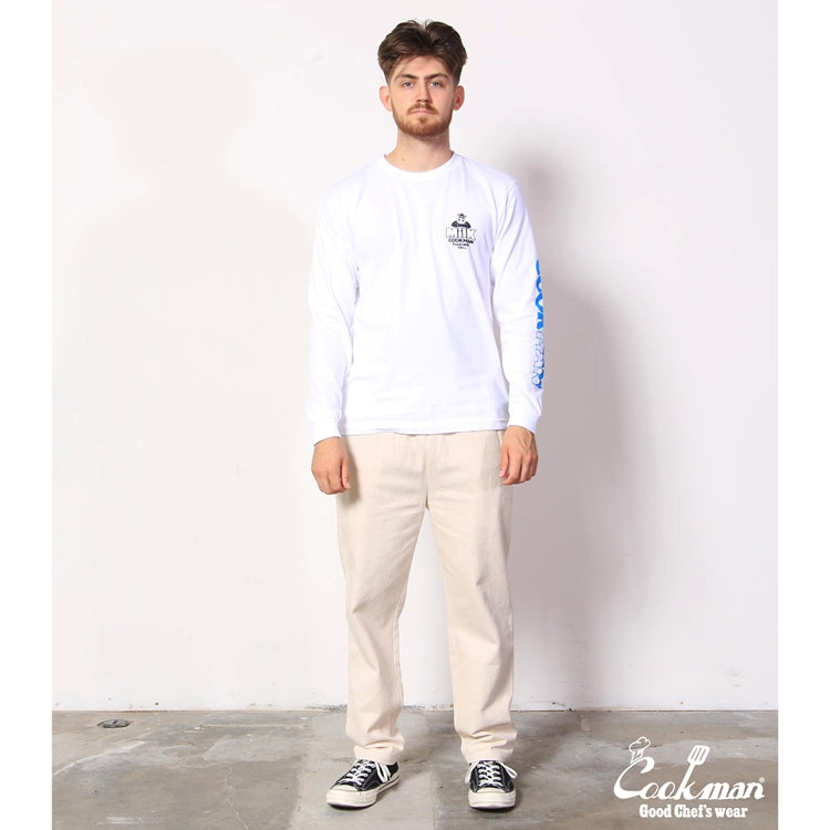 Cookman Long Sleeve T-shirts - Milk : White