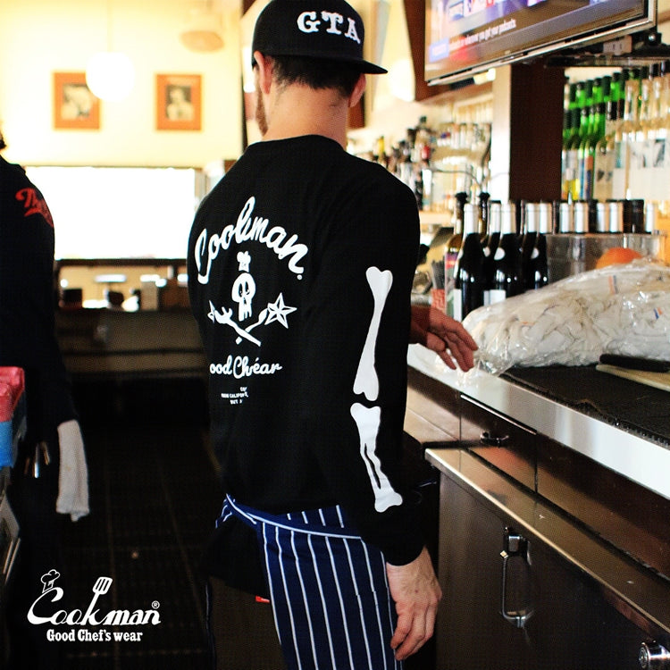 Cookman Long Sleeve T-shirts - Skull : Black