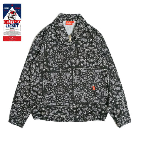 Delivery Jacket - Paisley : Black
